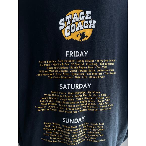 Stage Coach Hoodie 2017 Full Zip Long Sleeve Thumb Holes Size Large - Picture 4 of 5